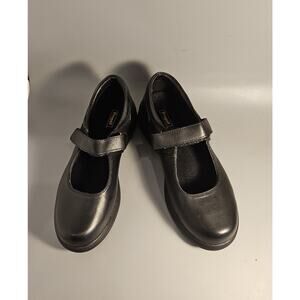 Propét Women's Mary Janes Walker Black Leather Comfort Shoes Size 9 W ((D) Ortho